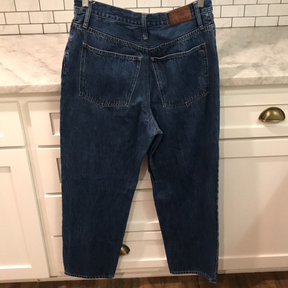 Madewell Kule Dad Jean Mens 30 High Rise Blue Denim Relaxed Button Fly - Picture 6 of 14